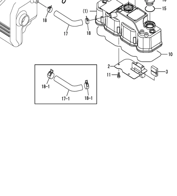 124398-49700 — CLIP, HOSE 24.0 exploded diagram