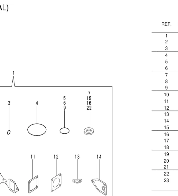 22190-080002 — WASHER, SEAL 6 exploded diagram